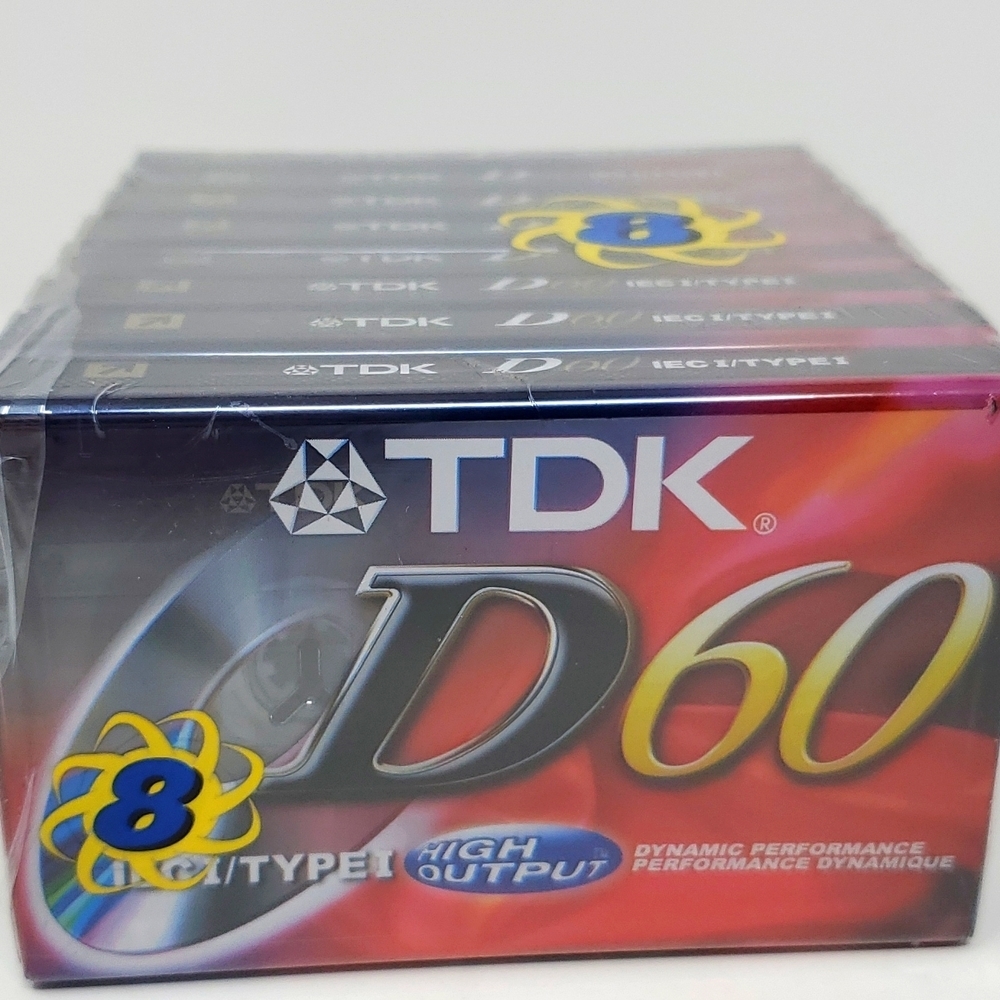 TDK D60 Pack of 8 Sealed